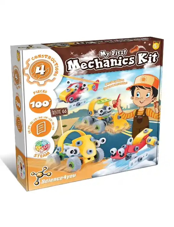 Mi Primer Kit De Mecánica 4 En 1 Ingeniería Para Mentes Curiosas