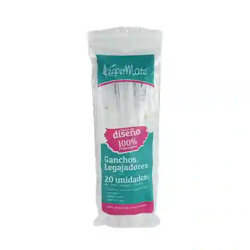 Gancho Legajador Plástico Para Archivar En 7 Y 8 Cm X 20 Unidades