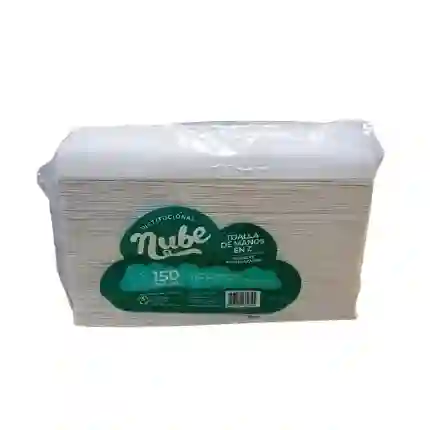 Nube Toalla De Manos Blanco En Z Por 150und