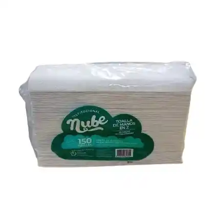 Nube Toalla De Manos Blanco En Z Por 150und
