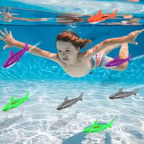 Juguetes De Buceo Tiburon Para Piscina, Natación De Verano