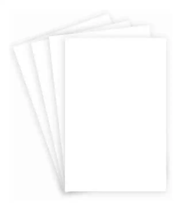 Cartulina Octavo Color Blanco X 10 Und