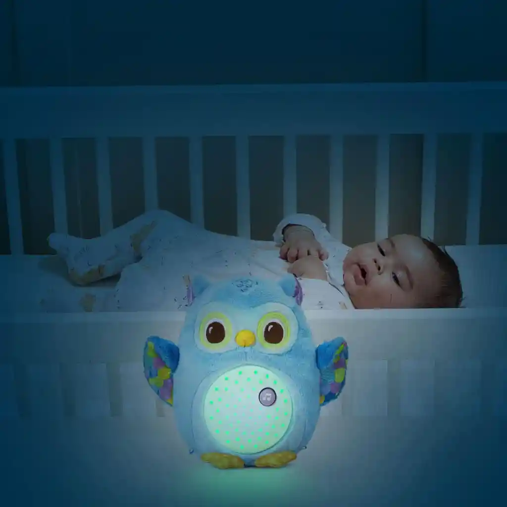 Juguete Bebe Proyector De Peluche Buho Luces Sonido Vtech