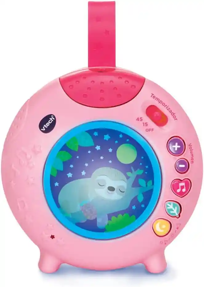 Juguete Bebé Proyector Portátil Cunas Luces Sonido Rosado Vtech