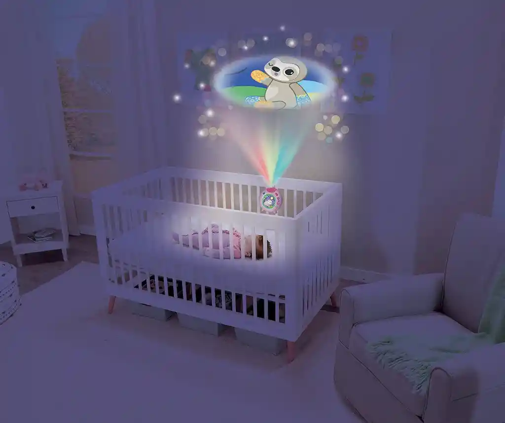 Juguete Bebé Proyector Portátil Cunas Luces Sonido Rosado Vtech
