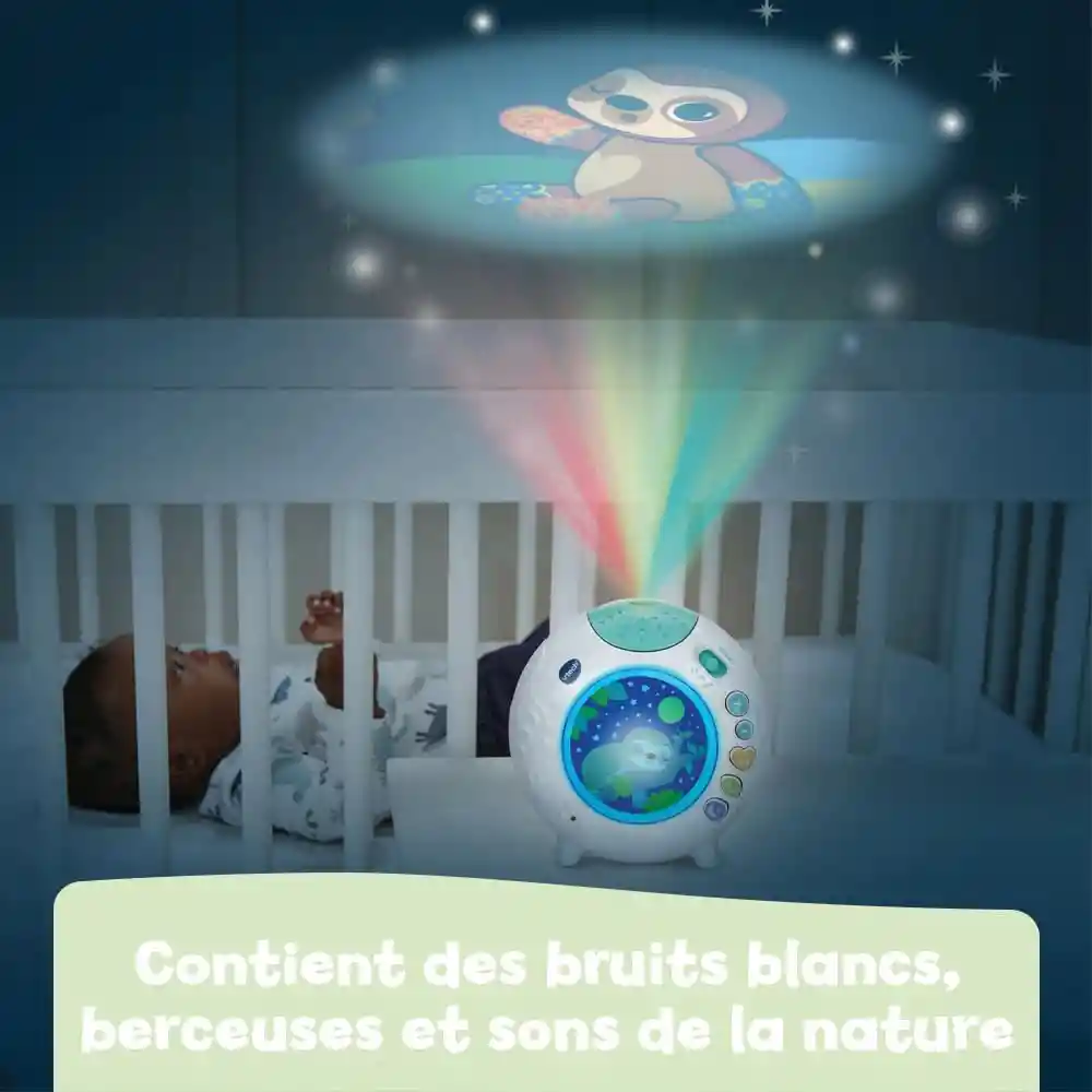 Juguete Bebé Proyector Portátil Cunas Luces Sonido Vtech