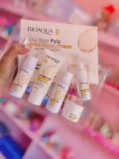 Amor Y Amistad 🌾 Kit Viajero De Arroz Bioaqua – Hidratación E Iluminación Al Instante ✨🍚
