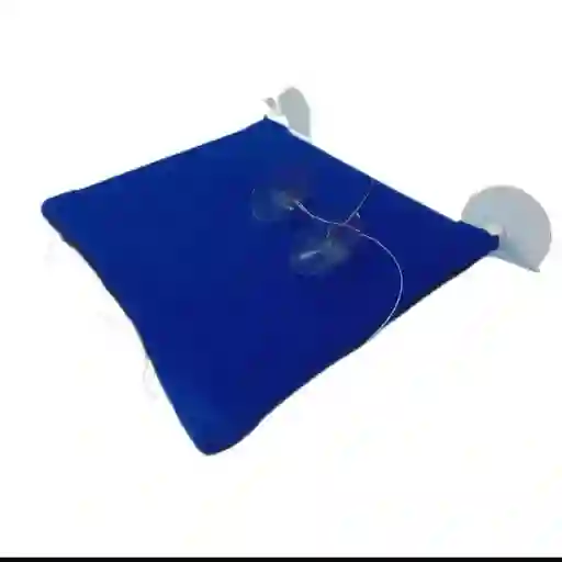 Cama Hamaca Para Gato 40 Cm X 40 Cm Vidrio Azul Claro