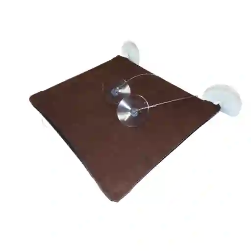 Cama Hamaca Para Gato 40 Cm X 40 Cm Vidrio Marron