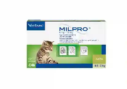 Milpro Kitten 4mg - 10mg. ( (0.5 A 2kg)