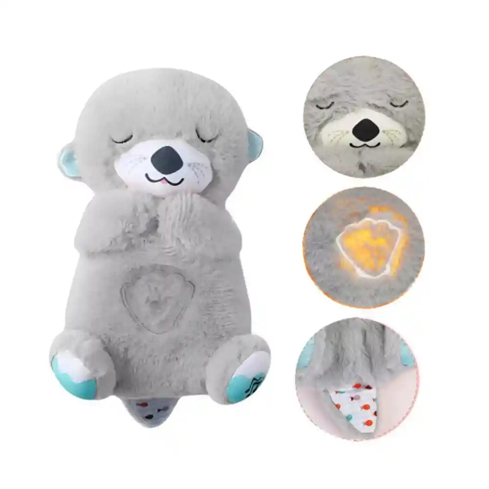 Nutria Peluche Que Respira Luz Musical