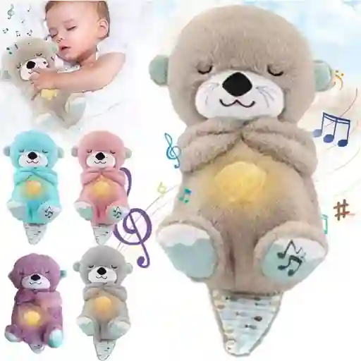 Nutria Peluche Que Respira Luz Musical