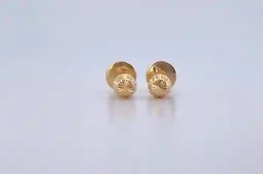 Topos De Oro Bola Diamantada De 3mm 06gms Oro 18 Kilates