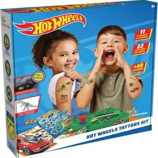 Kit De Tatuajes Temporales Hot Wheels