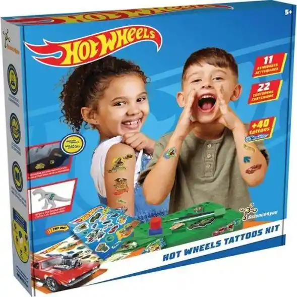 Kit De Tatuajes Temporales Hot Wheels