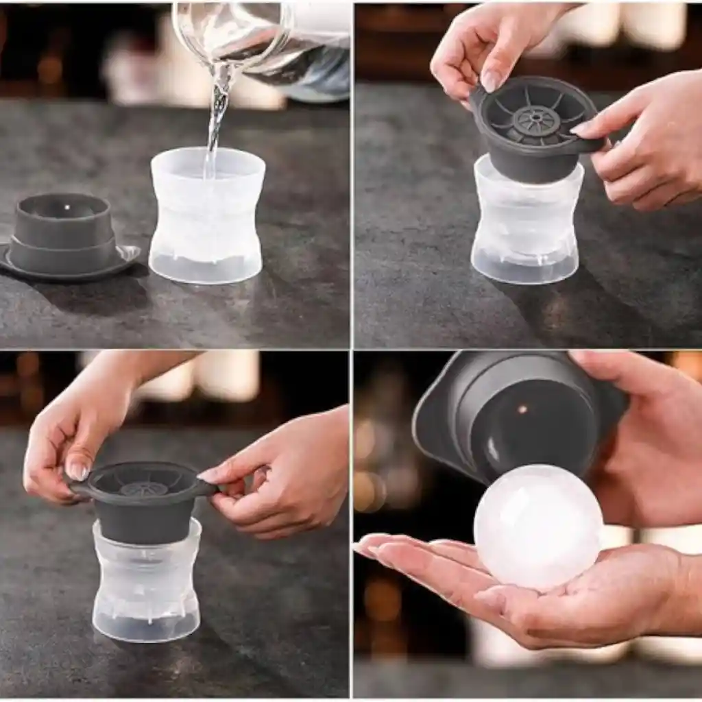 Hielera Molde De Silicon Esfera