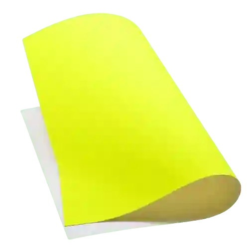 Cartulina Medio Pliego Amarillo Neon Fluorescente