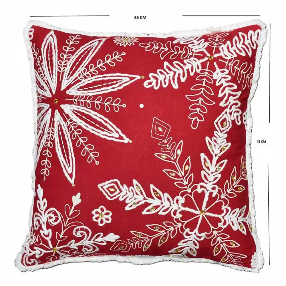Cojin Expressions Copo 45x45cm Rojo Algodon