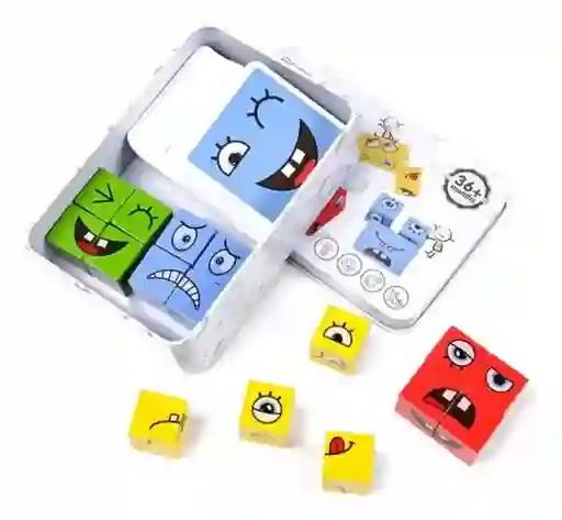 Face Change Cubos Juego De Mesa Didáctico Montessori Niños