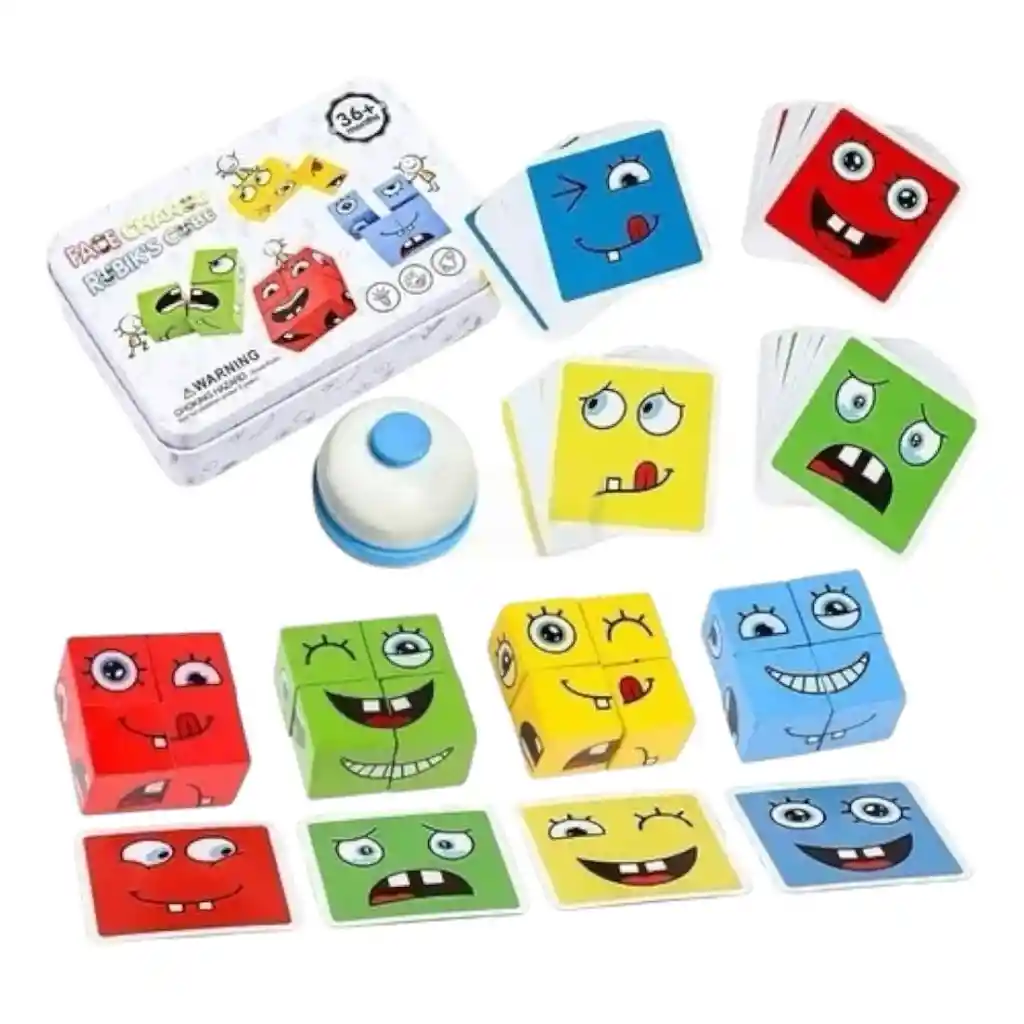Face Change Cubos Juego De Mesa Didáctico Montessori Niños