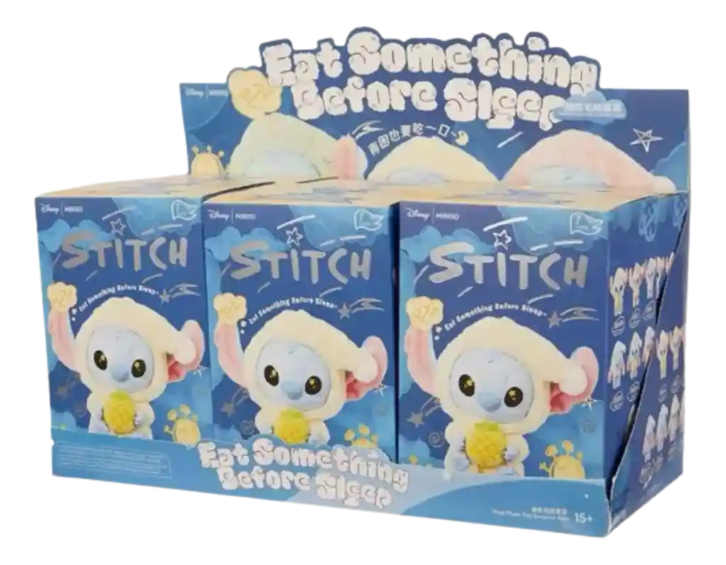 Labubu Peluche Muñeco Llavero Stitch Kawai Caja Sorpresa 7 Lindos Diseños