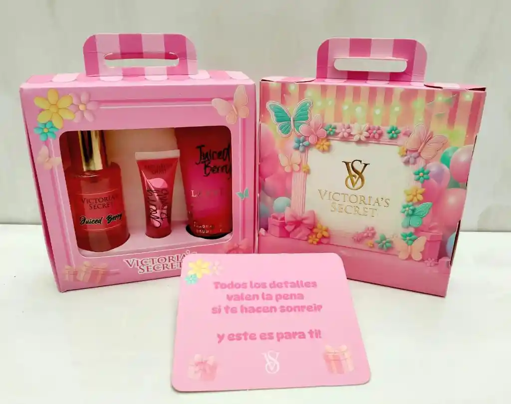 Estuche Regalo Victoria Secret Splash Y Crema +brillo + Tarejeta