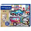 Arte Pixeles Transportes Poster Gigante Con 10.000 Pegatinas
