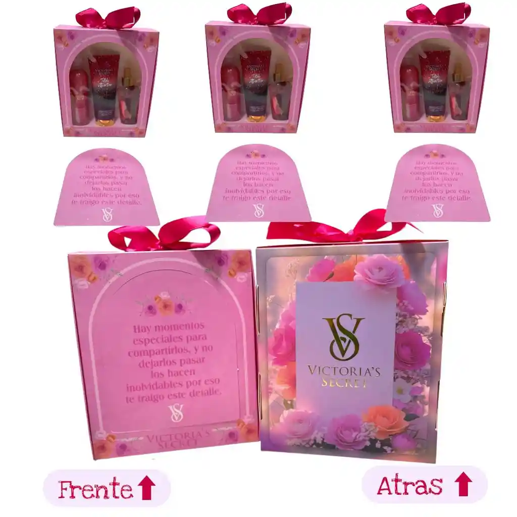 Estuche Regalo Victoria Secret 3 Piezas Splash Crema Tarjeta