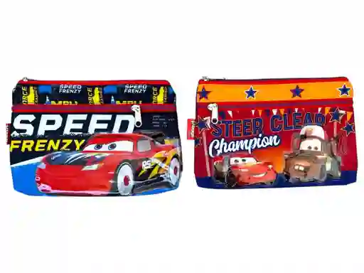 Cartuchera Para Niño 2 Bolsillos Cars Primavera