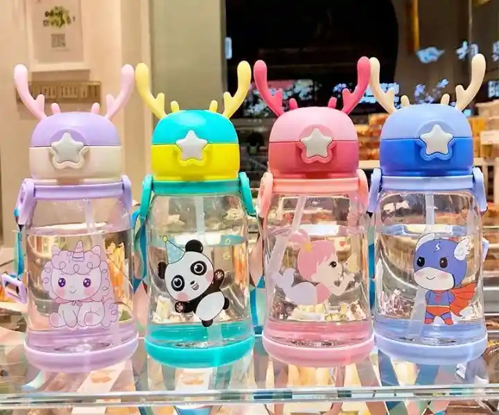 Botella Para Agua Importación Venado Amarillo 600ml