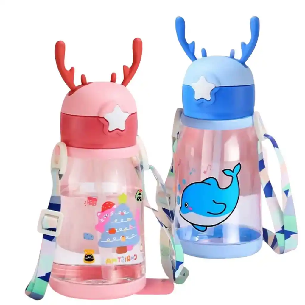 Botella Para Agua Importación Venado Amarillo 600ml