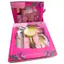 Estuche Victoria Secret 4 Piezas Crema Mantequilla Splash