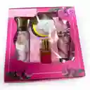 Estuche Victoria Secret 4 Piezas Crema Mantequilla Splash