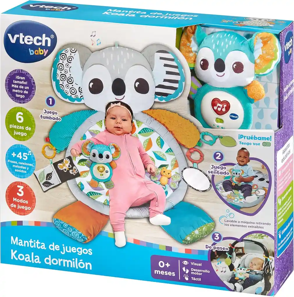 Mantita De Juegos Bebé Koala Con Luces Y Sonidos Vtech