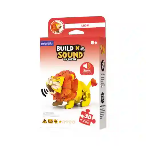 Rompecabezas 3d León Con Sonido