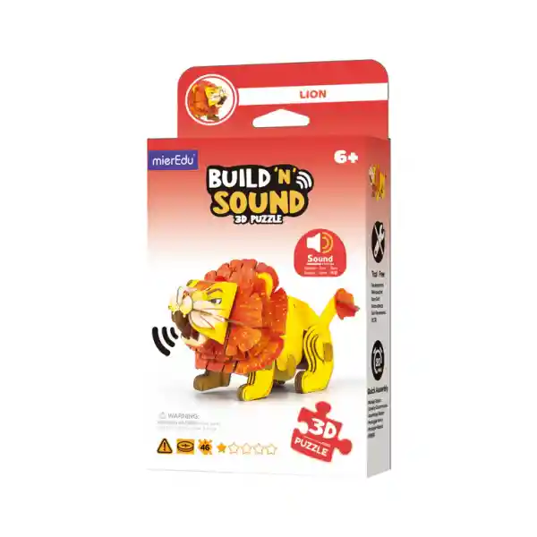 Rompecabezas 3d León Con Sonido