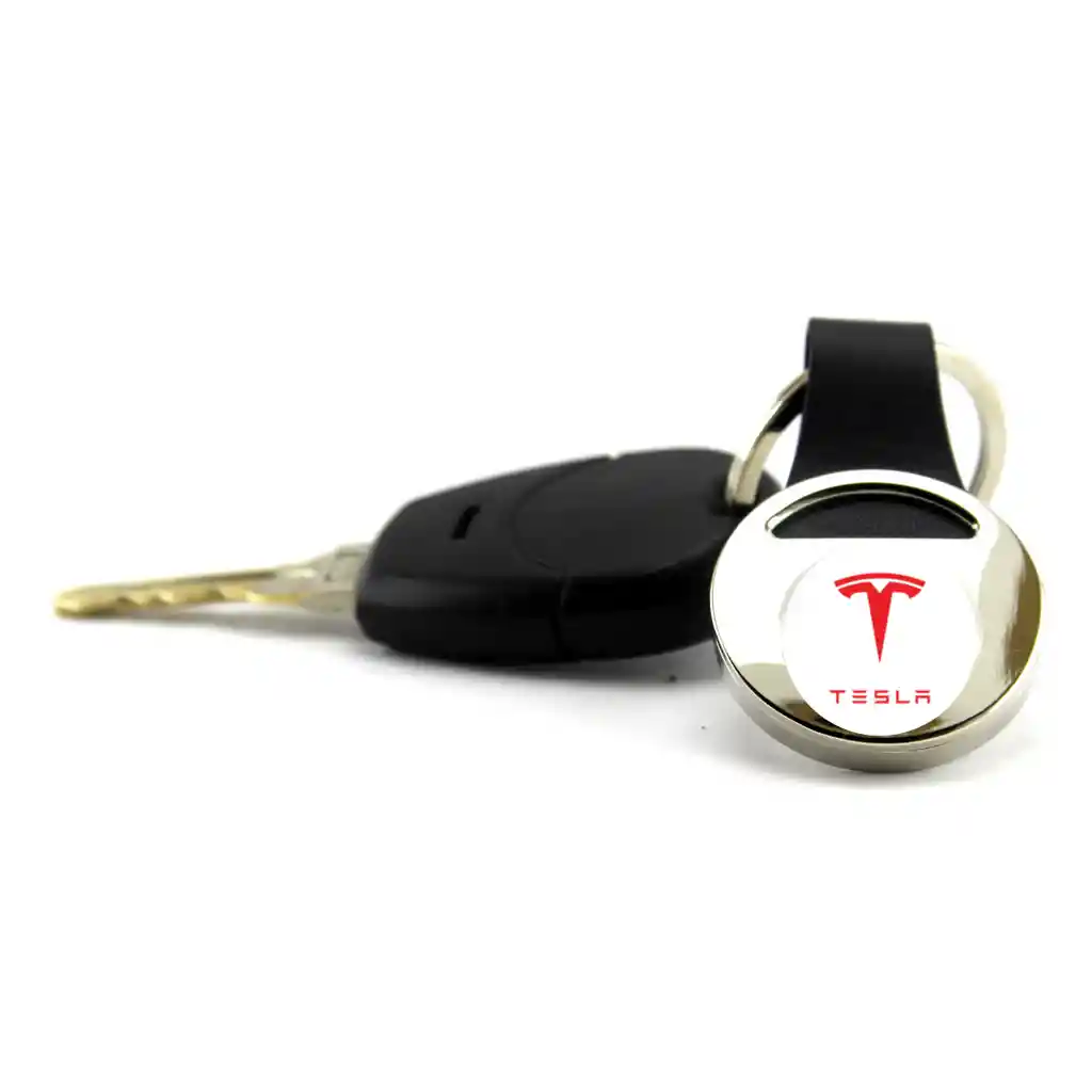 Llavero Tesla Metálico, De Lujo