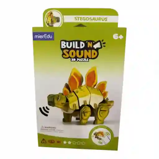 Rompecabezas 3d Estegosaurio Con Sonido