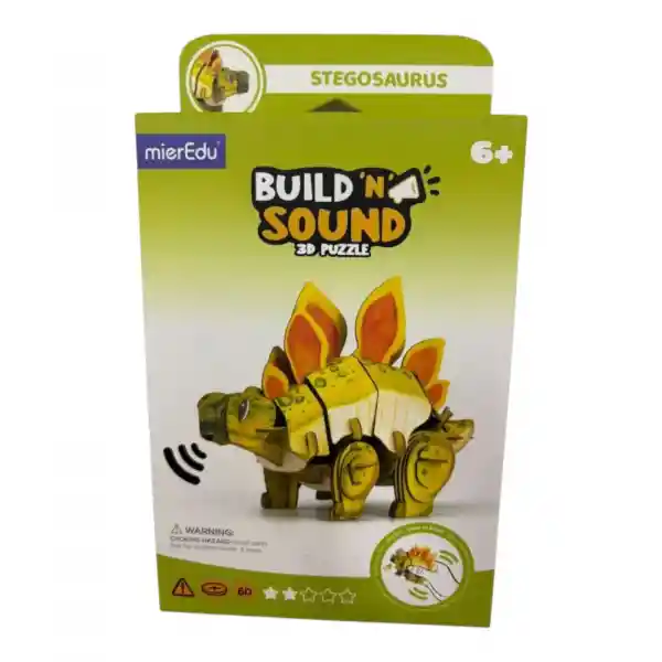 Rompecabezas 3d Estegosaurio Con Sonido
