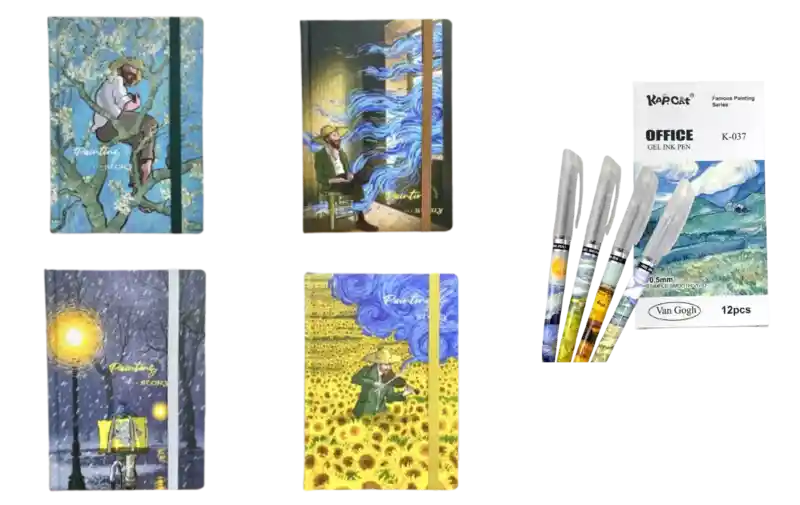 Agenda Van Gogh 18 X 13 Cm + Boligrafo Van Gogh