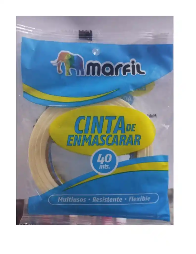 Cinta De Enmascarar Marfil 12x40mts