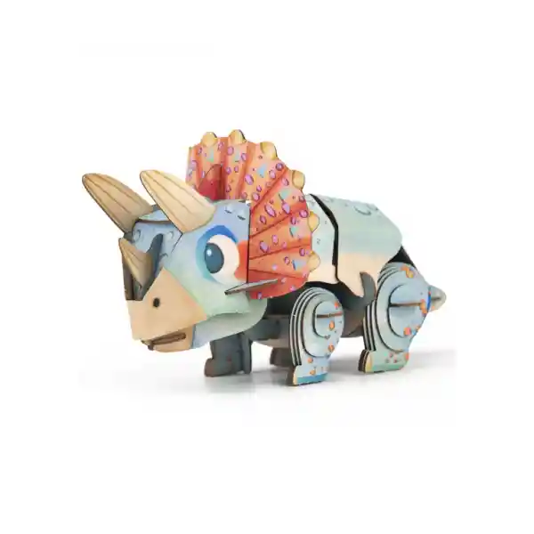 Rompecabezas 3d Triceratops Con Sonido