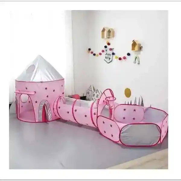 Carpa Castillo Tunel Para Niña Infantil