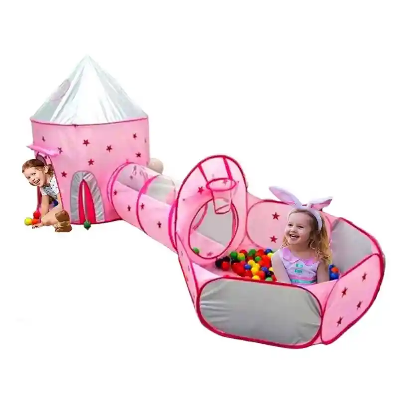 Carpa Castillo Tunel Para Niña Infantil