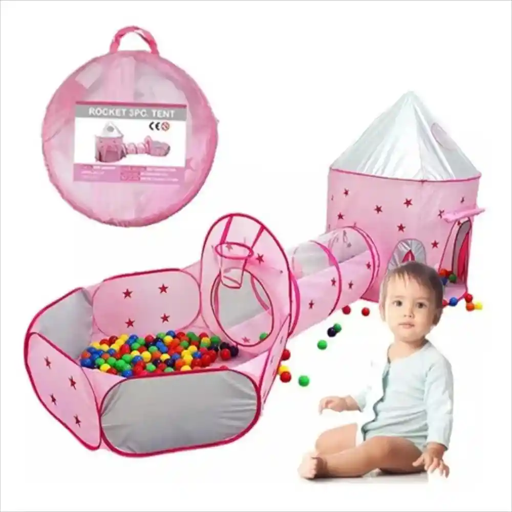 Carpa Castillo Tunel Para Niña Infantil