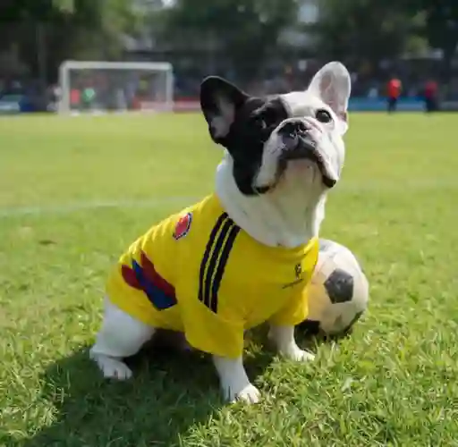 Camiseta Para Perros Colombia Talla M ( Razas Guia Pomerania )