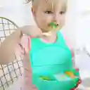 Babero Para Niños Tipo Plato En Silicona