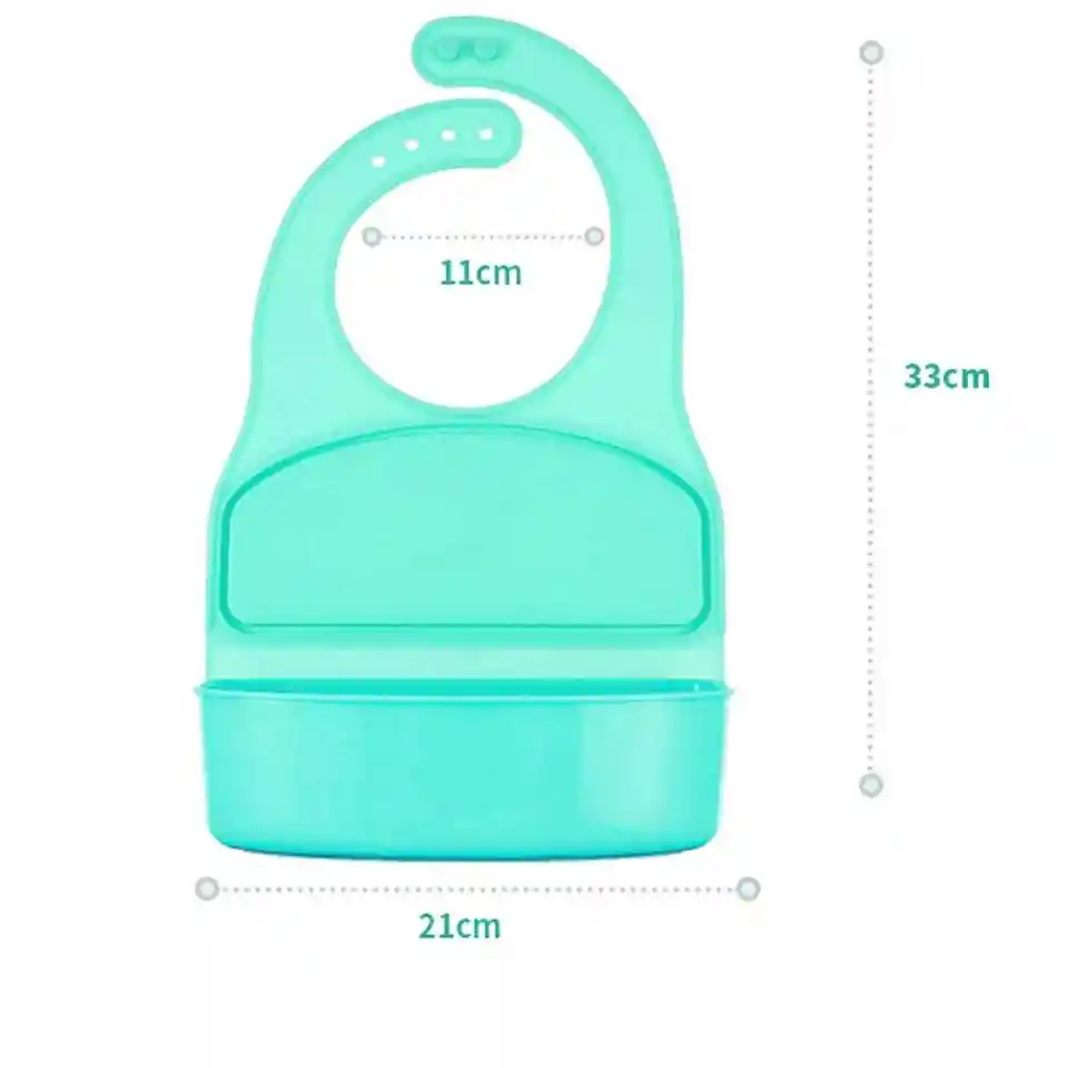 Babero Para Niños Tipo Plato En Silicona