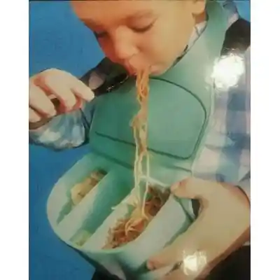 Babero Para Niños Tipo Plato En Silicona