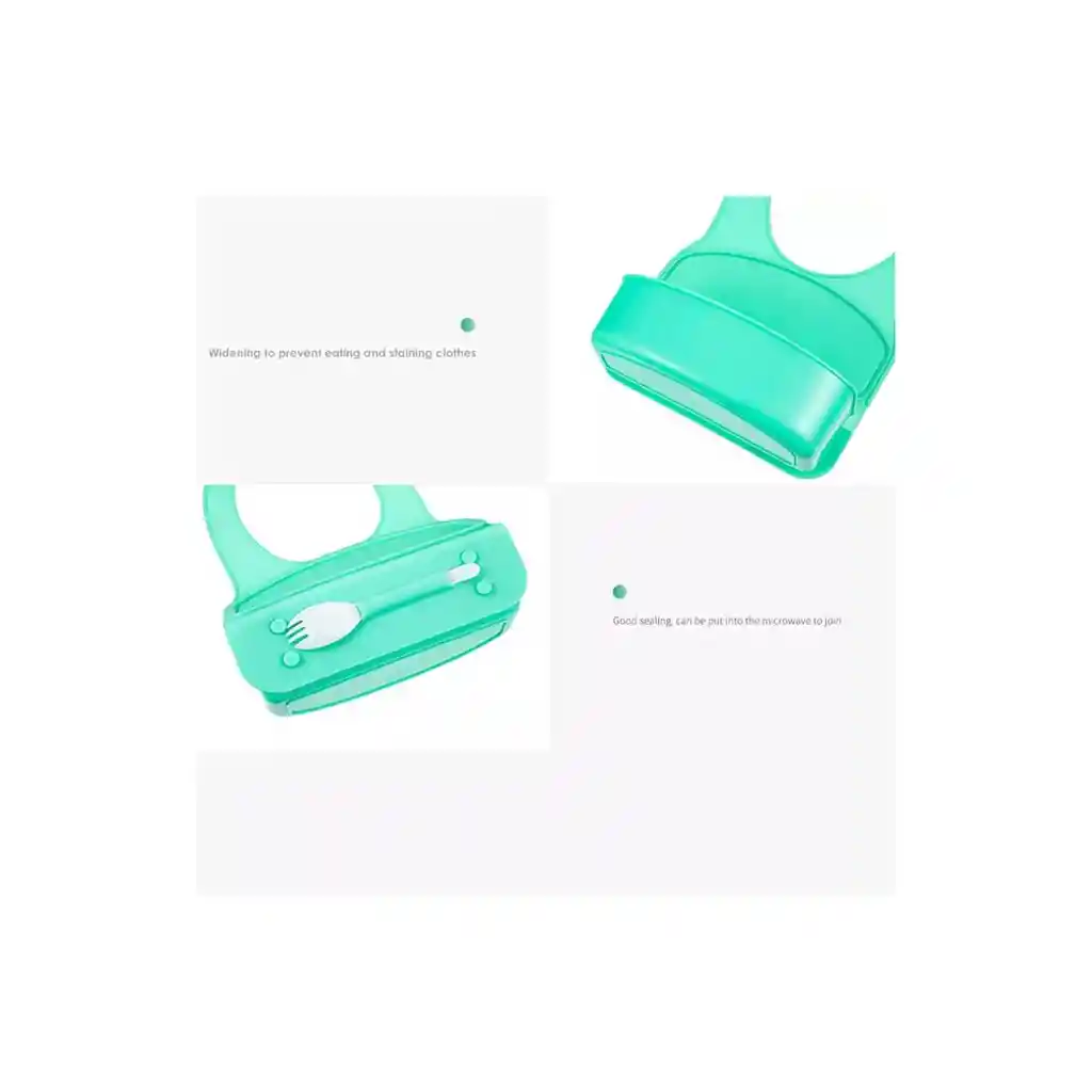 Babero Para Niños Tipo Plato En Silicona